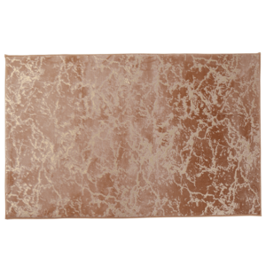Moderný koberec, béžová/zlatý vzor, 140×200, RAKEL
