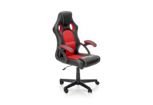 Expedo Kancelárska stolička BIRKEL, 62×108-117×63, čierna/červená