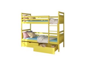 Expedo Detská poschodová posteľ PANDA + 2x matrac