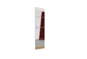Expedo Posuvné dvere so zrkadlom EVAN 2, 100×205, biela