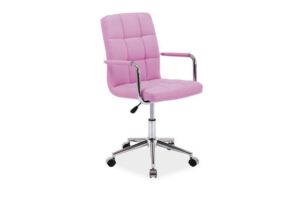 Expedo Detská stolička KEDE Q-022, 51×87-97×40, ružová ekokoža